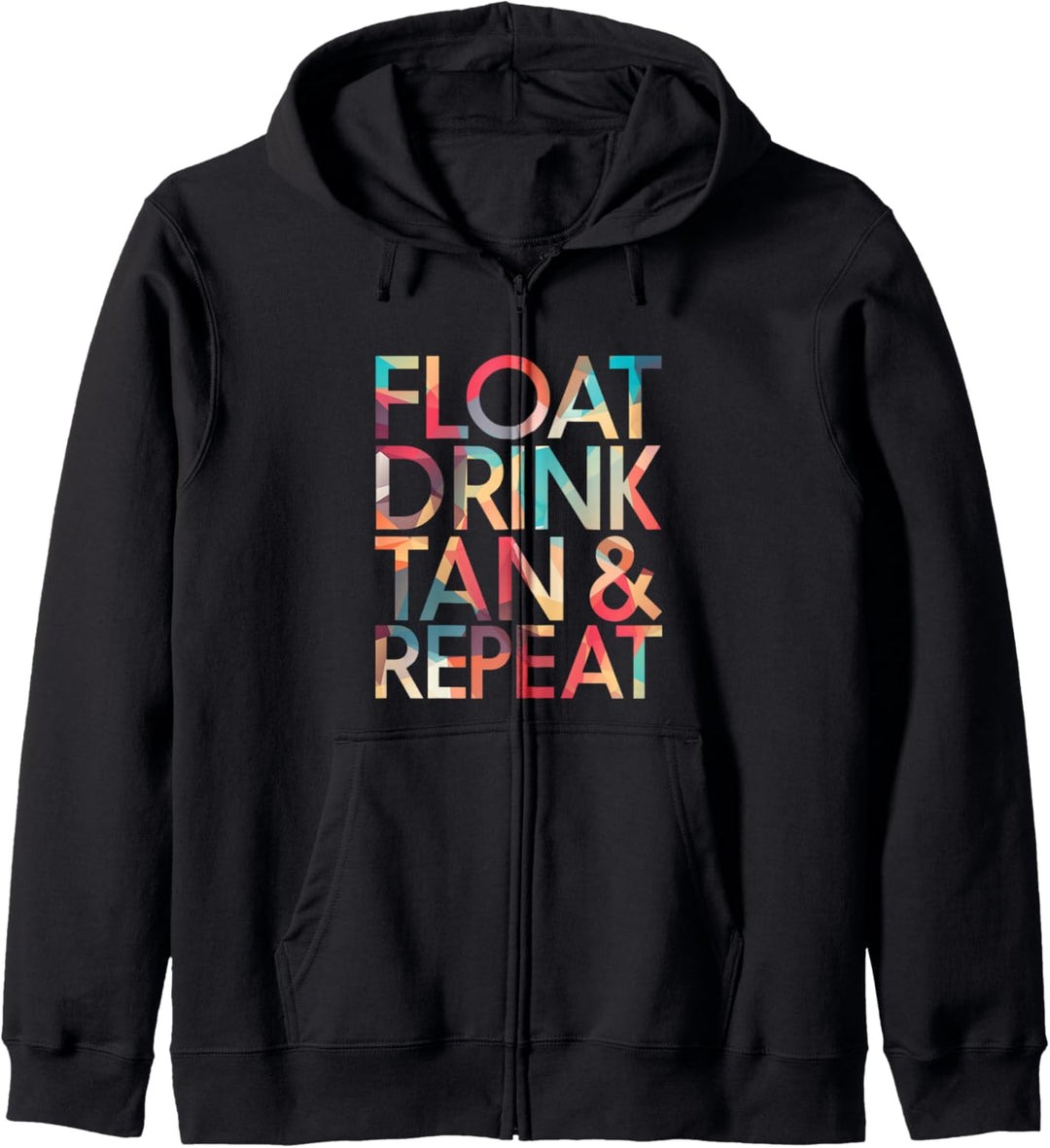 Floating drink Tan Repeat beach vacation funny shirt Kapuzenjacke