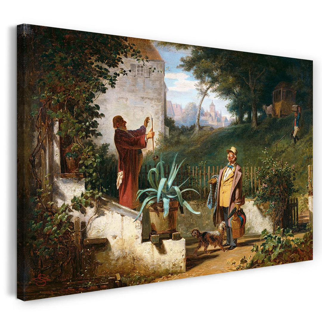 Printed Paintings Leinwand (80x60cm): Carl Spitzweg - Jugendfreunde 80x60 cm, 80x60 cm