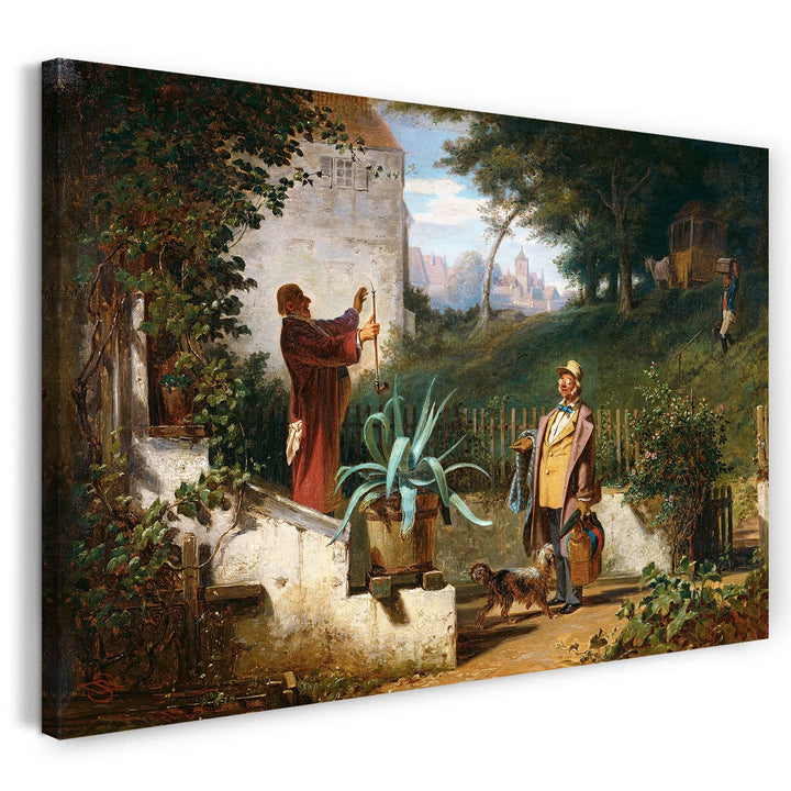 Printed Paintings Leinwand (80x60cm): Carl Spitzweg - Jugendfreunde 80x60 cm, 80x60 cm