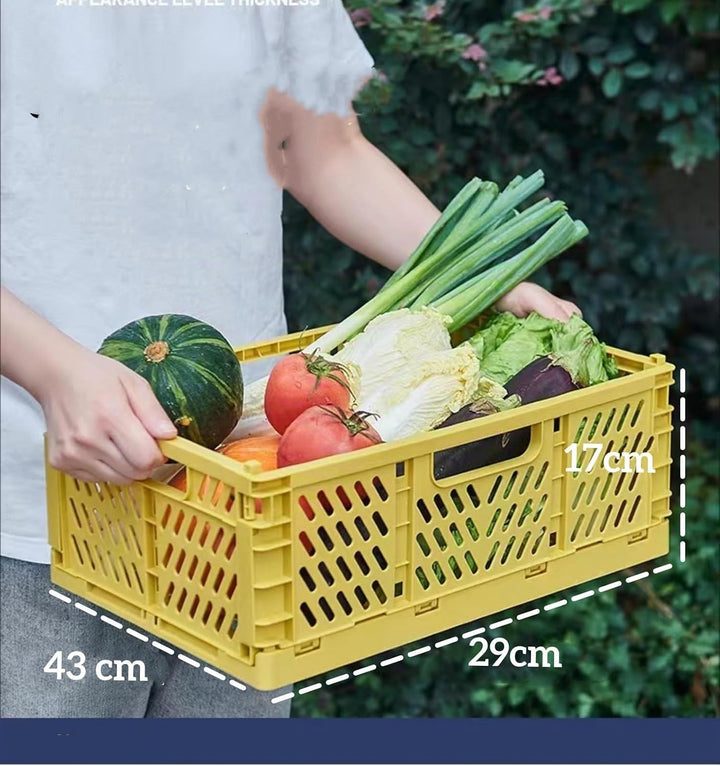 2 Stück Klappbox,Klappkiste Körbe Aufbewahrung Zusammenklappbarer Tragbar Aufbewahrunskisten Bunt au