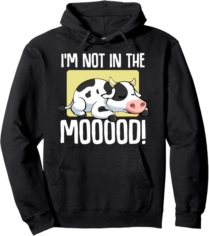 Kuh Stimmung Bauernhof Bauer Viehzüchter Landwirt Design Pullover Hoodie