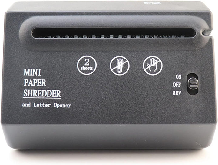 Büro-Aktenvernichter, Mini-USB-Aktenvernichter unterstützt Zwei A6-Blätter, automatische Papierzufuh