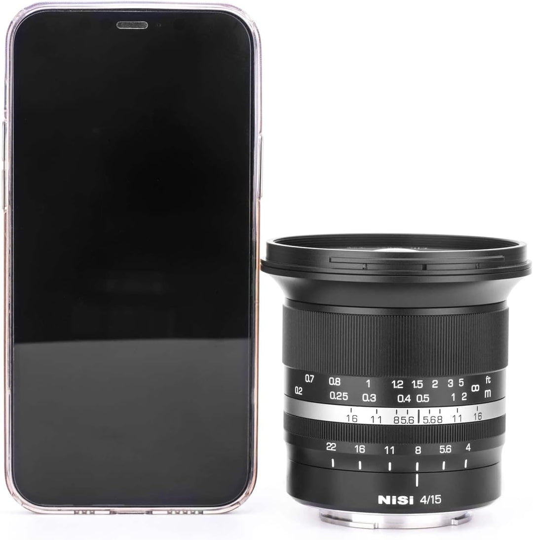 NiSi 15mm F4 ASPH Ultra-Weitwinkel Vollformat Objektiv für Sony E-Mount/Nikon Z-Mount/Cannon RF-Moun
