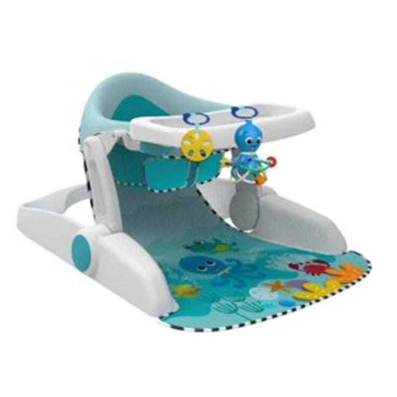 Baby Einstein Sea of Support 2-in-1 Sit-Up Bodensitz, mit abnehmbarem Tablett und Spielzeug