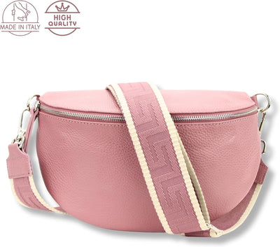 Umhängetasche Damen Stylisch ein crossbody bag damen 100% Leder Genuine Leder Bauchtasche Sehr schon