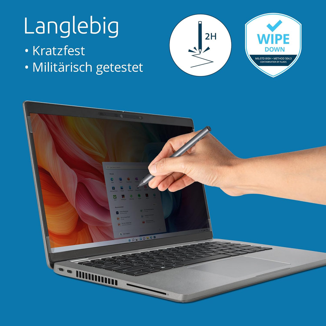 Kensington High Clarity Laptop Blickschutzfilter für 16 Zoll 16:10 Seitenverhältnis, Blaulichtfilter