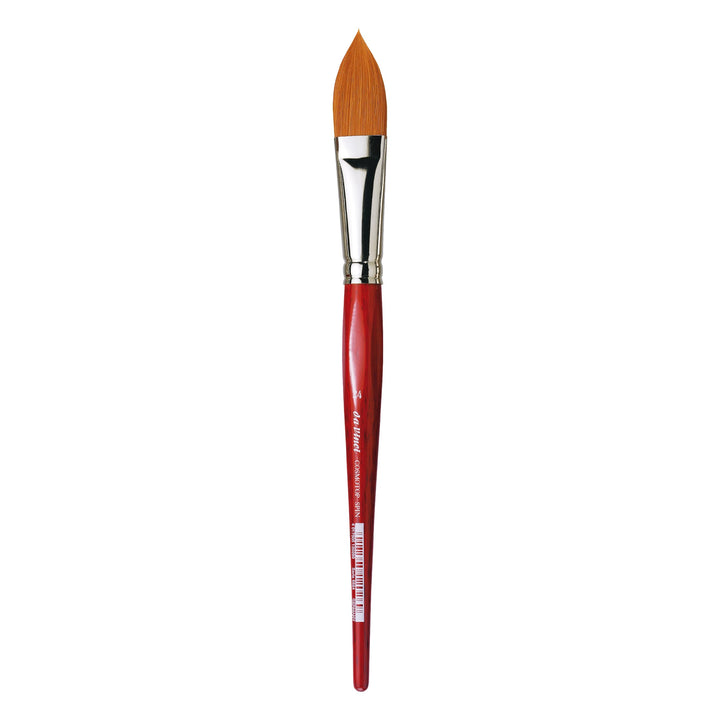 da Vinci 5584 Watercolor Series CosmoTop Spin Pinsel, spitz, oval, Synthetik mit rotem Griff, Grösse