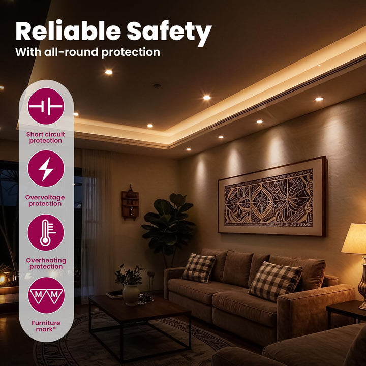 LED Treiber 12V 15W DALI Push Taster Dimmbar für Osram Philips GU5.3 MR16 Spot Flackerfrei LED Trafo