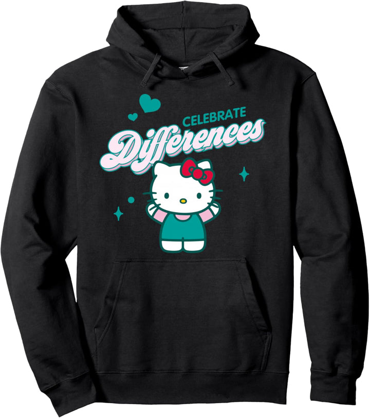 Feiern Sie Unterschiede - Hello Kitty Pullover Hoodie