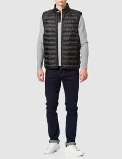 Tommy Hilfiger Herren Weste Steppweste M Schwarz (Black), M Schwarz (Black)