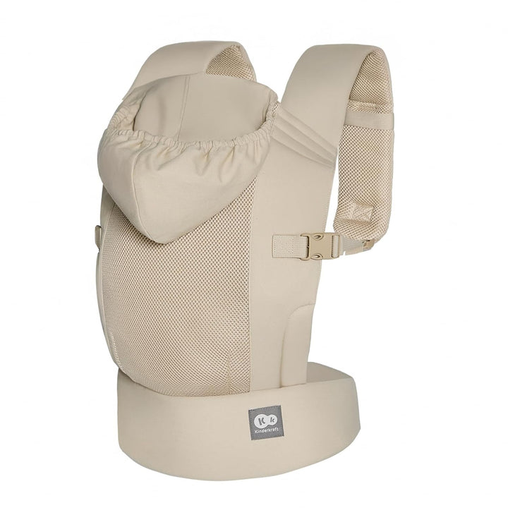 Kinderkraft ergonomische Babytrage CARRYBEE ab 3 Monaten bis 20 kg, verstellbar, feste Kapuze, aus B