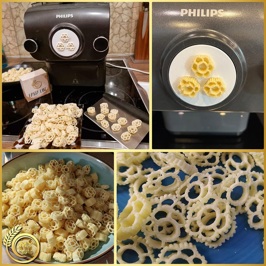 MY PASTA - Blumen 3er - Pastamaker Matrizen Pastadisc Avance Matrize für hausgemachte Pasta, Kompati