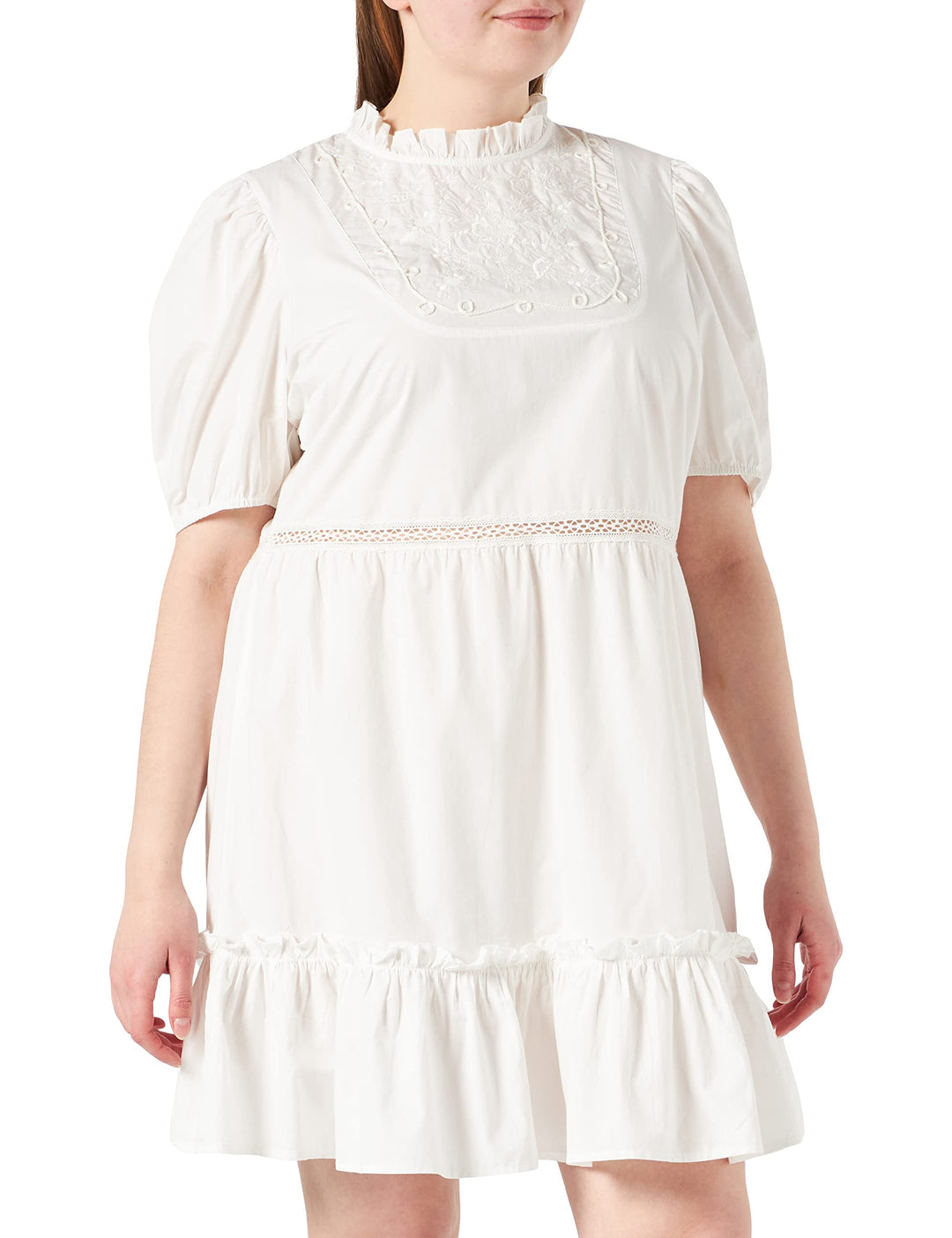 Naf Naf Damen Robe, Elfenbein, 32