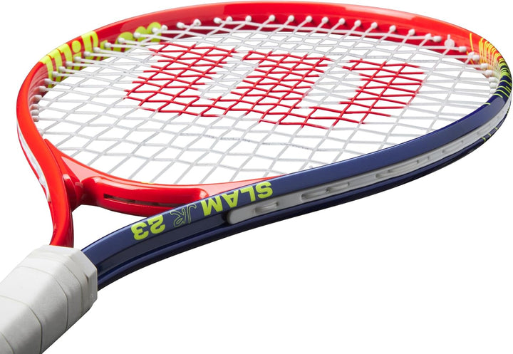Wilson Slam Junior 23 Boys Tennis Racket Red/Yellow Strung 205g L 23", 23"