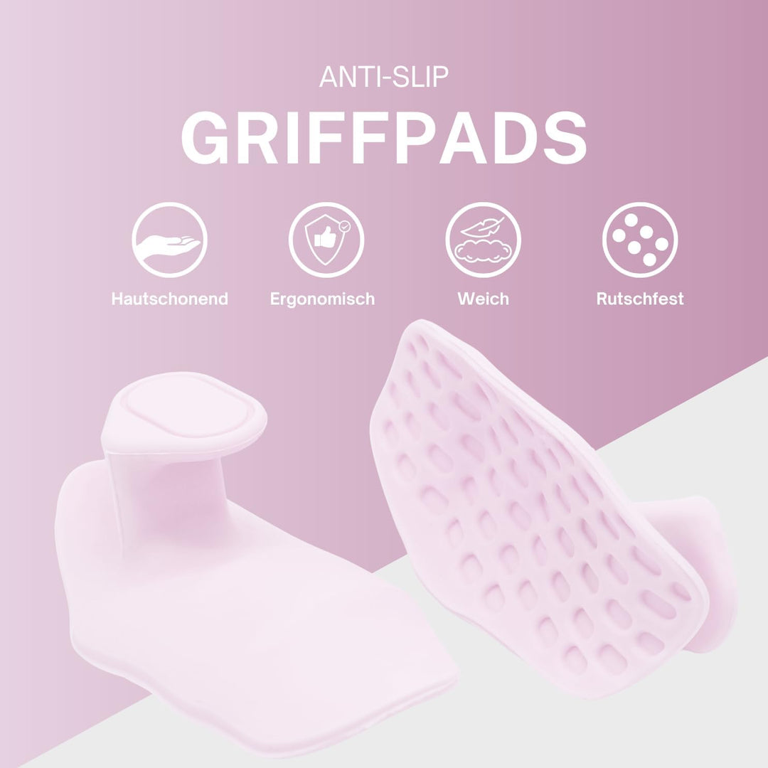 Anti Slip Gym-Grips – Rutschfeste Griffpads zur Hornhautvermeidung bei Krafttraining, Klimmzügen, Ha