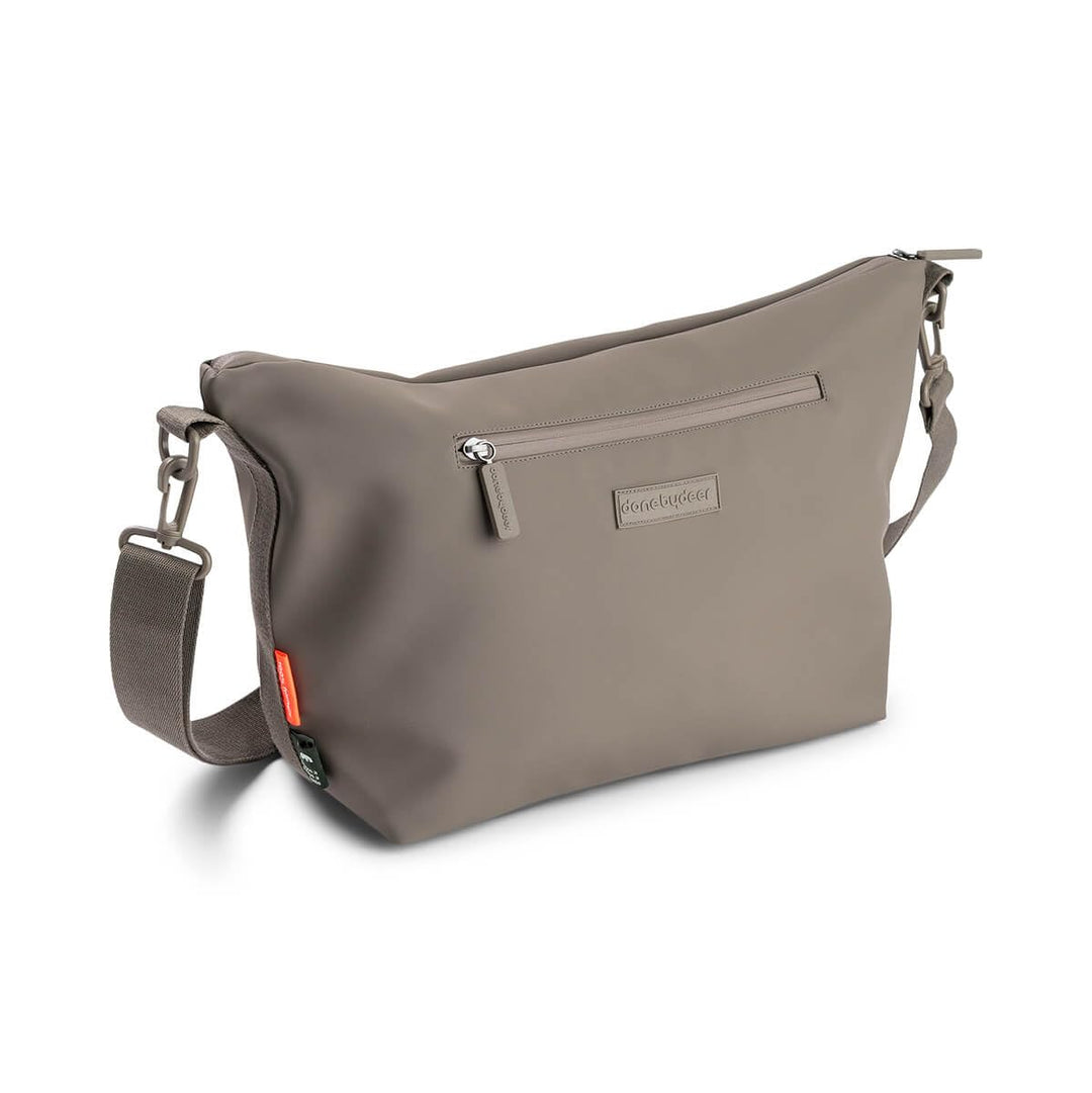Done by Deer Kinderwagen Tasche – Wickeltasche Taupe – Stroller Bag mit Haken für Kinderwagen, wasse
