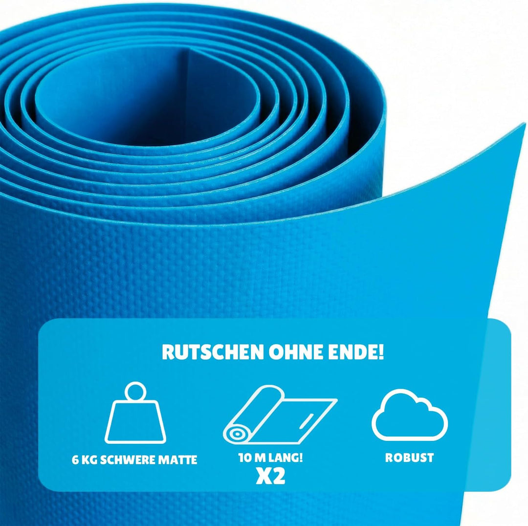 Original Cup Slipn'Slide 20 Meter XXL Pack | 2 Wasserrutschmatte 10 Meter + 2 Bodyboards für bessere