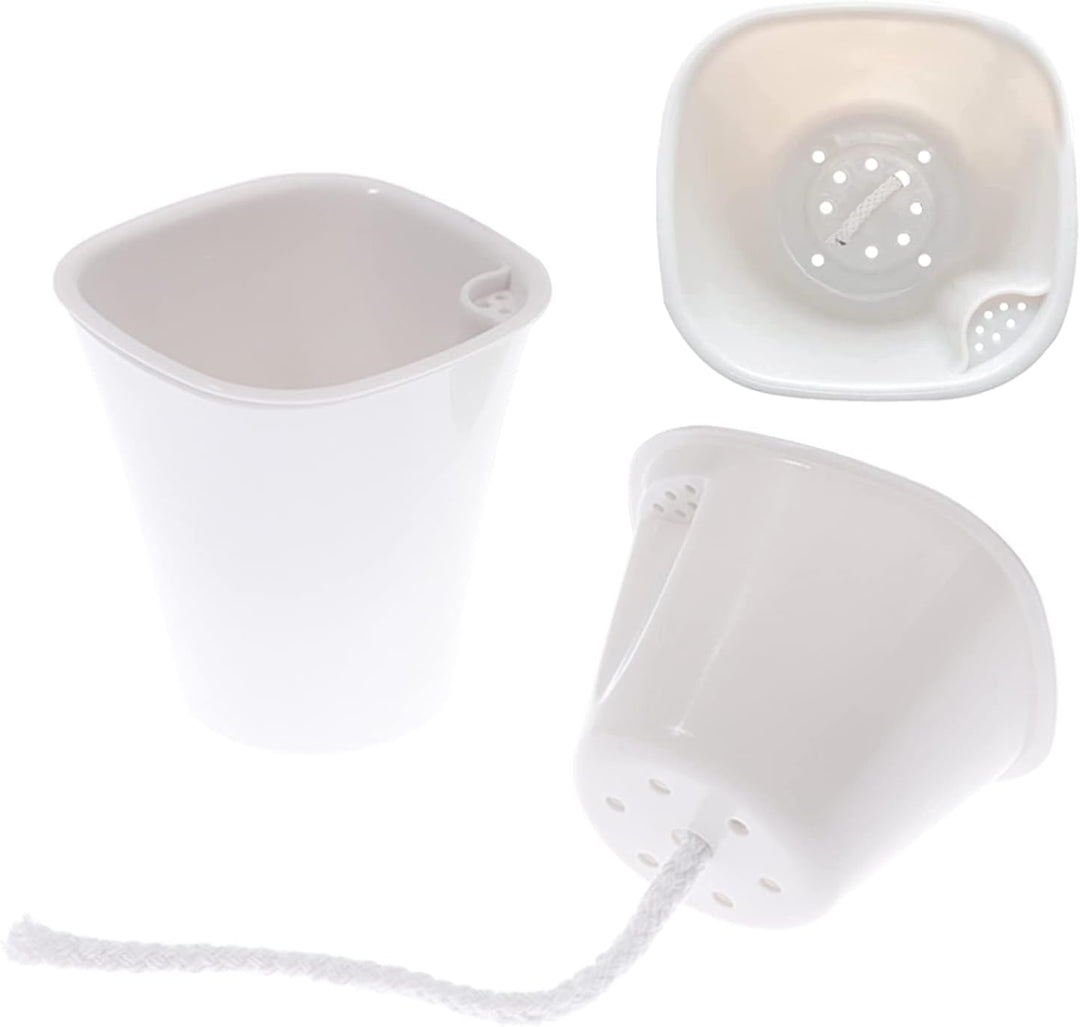 WMLBK Kunststoff Blumentopf mit Bewässerungssystem,10er-Set Selbstgiessender Blumentopf Anzuchttopf