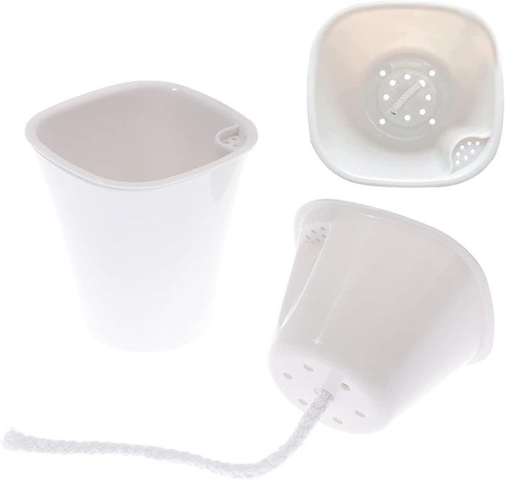 WMLBK Kunststoff Blumentopf mit Bewässerungssystem,10er-Set Selbstgiessender Blumentopf Anzuchttopf