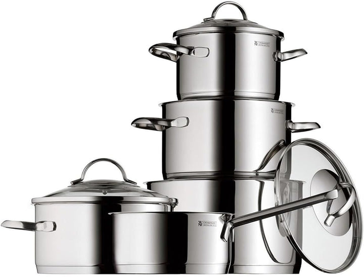 WMF Provence Plus Topfset Induktion 5-teilig, Kochtopf Set mit Glasdeckel für alle Herdarten, Kochge