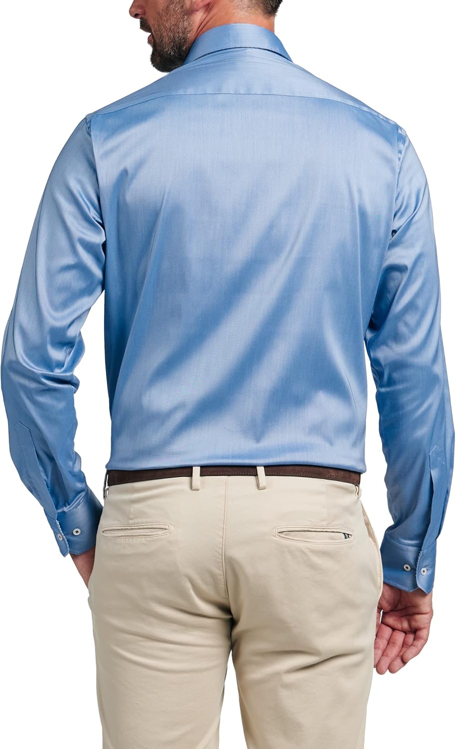 ETERNA Modern Fit Performence Hemd Langarm Twill weiss 40 Blau, 40 Blau