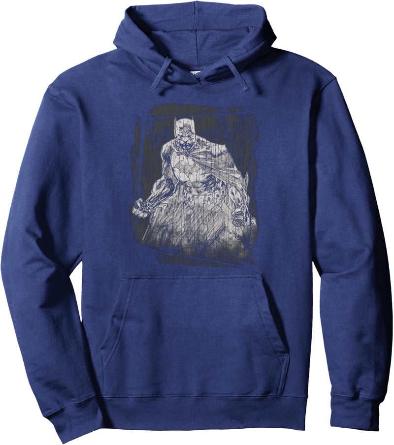 Batman Pencilled Rain Pullover Hoodie