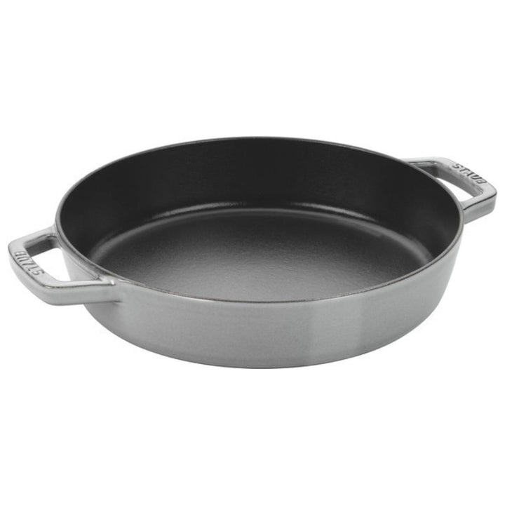 Staub Bratpfanne mit zwei Griffen, Induktionsgeeignet, Gusseisen, Graphitgrau, 20 cm, 1 Einheiten 20