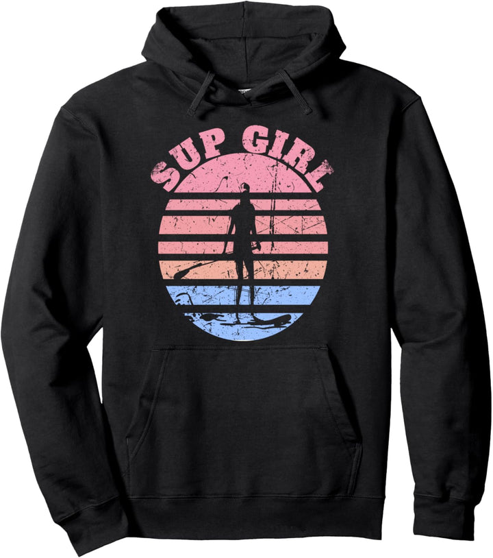 Sup Girl Stand Up Paddling Sup Damen Pullover Hoodie