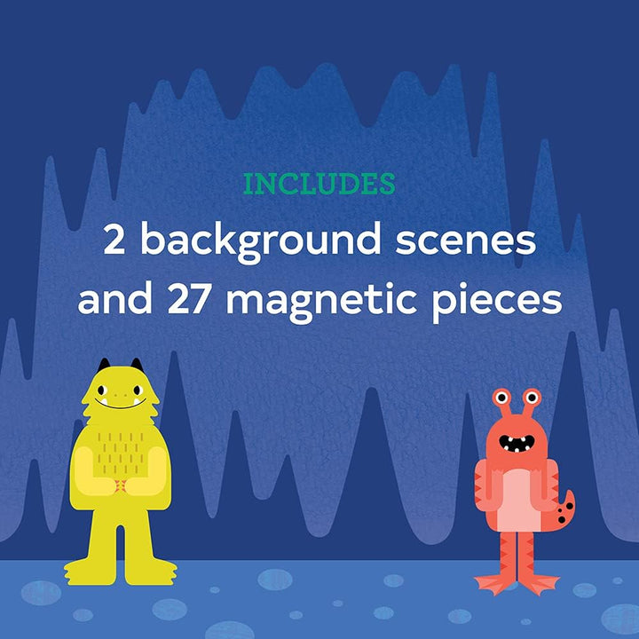 Petit Collage PTC613 5055923790106 Monsters, 25 Stück, Magnetisches Spielset Mix + Match Monster