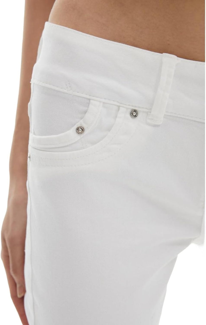 LTB Jeans - Damen - Molly - Low Waist - Slim Fit Jeans - Hosen 24W / 30L Weiss, 24W / 30L Weiss