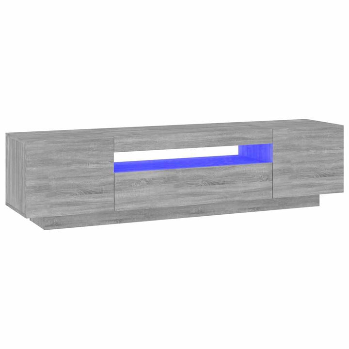 vidaXL TV Schrank mit LED-Leuchten Lowboard TV Möbel Tisch Sideboard Fernsehtisch Fernsehschrank HiF