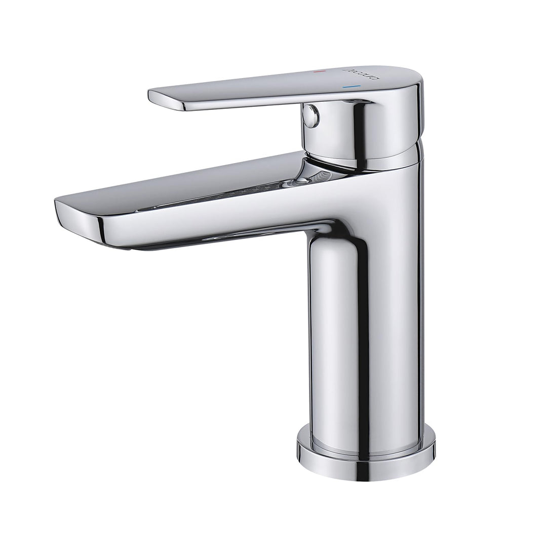 Decaura Wasserhahn Bad Kleine Einhebel badarmatur Messing Waschtischarmatur Bad Mischbatterie mit Au