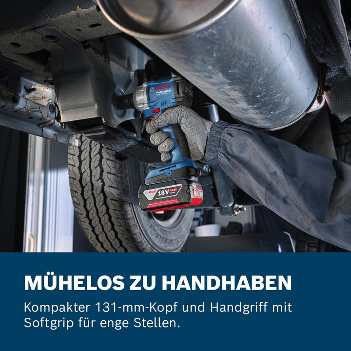 Bosch Professional 18V System Akku-Drehschlagschrauber GDS 18V-350 (Set mit 2x 4.0 Ah Akku + GAL 184