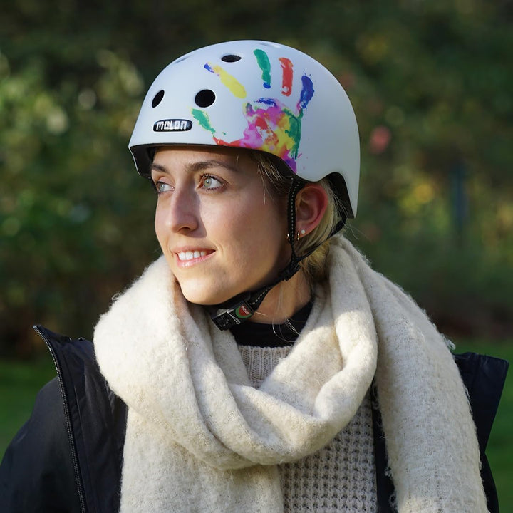 Melon »Handprint« Leichter und Cooler Fahrradhelm für Damen, Herren und Kinder mit maximalem Schutz