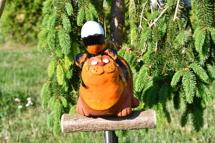 Gartenstecker Keramik Handgefertigt - Gartendeko für Draussen Wetterfest - Garten Deko Keramik - Gar