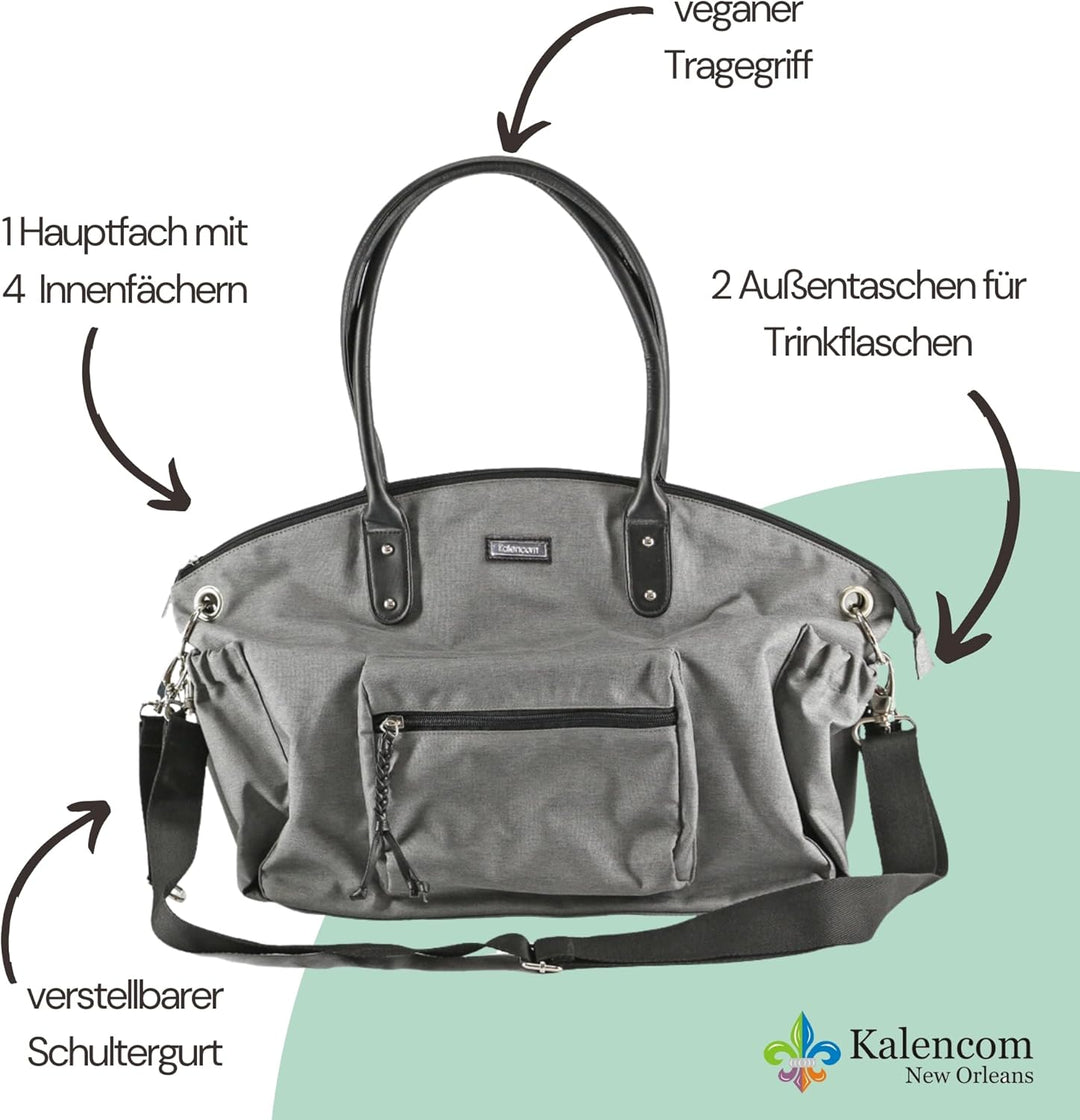 Kalencom Handtasche Umhängetasche stilvolle Baby Wickeltasche mit Wickelauflage, Aufbewahrungsbeutel