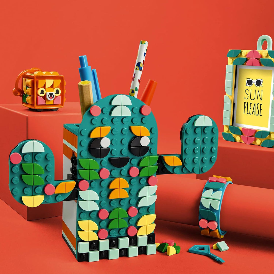LEGO 41937 DOTS Kreativset Sommerspass Bastelset für Kinder, Set zum Basteln von Armband, Kinderzimm