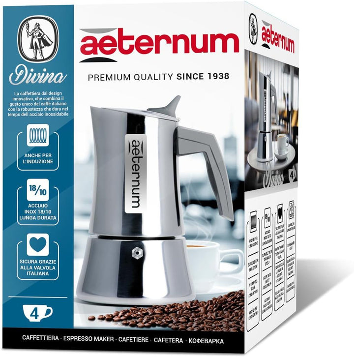 Kaffeekanne Divina Aeternum 4 Tassen Edelstahl 18/10 Induktion