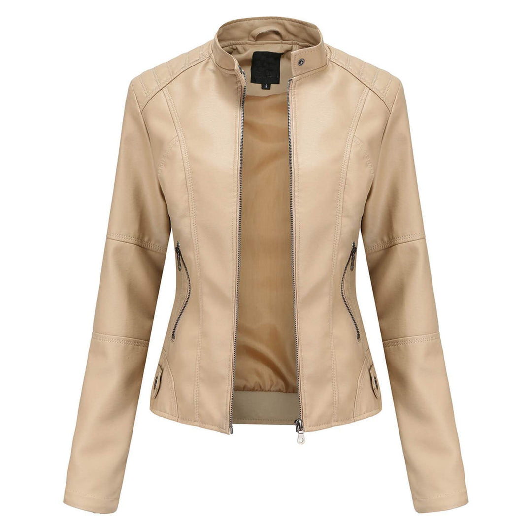 Lederimitat Jacke Damen & Lederjacke Schwarz Lang Braun Bomberjacke Motorradjacke Pu Leather Kurz Ou