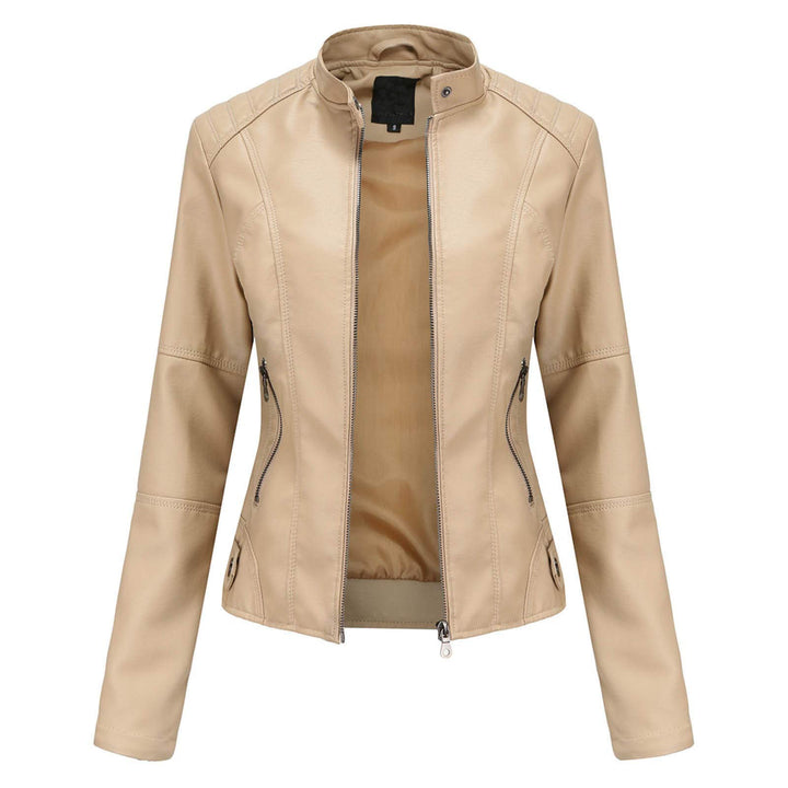 Lederimitat Jacke Damen & Lederjacke Schwarz Lang Braun Bomberjacke Motorradjacke Pu Leather Kurz Ou