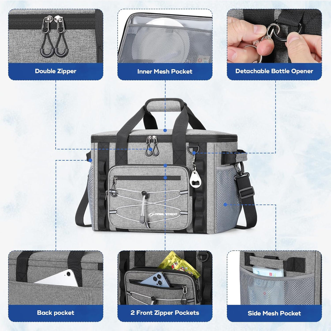 Maelstrom Kühltasche Gross 22/27 Litern, Faltbare Isoliertasche Auslaufsicher, Soft Thermotasche Küh