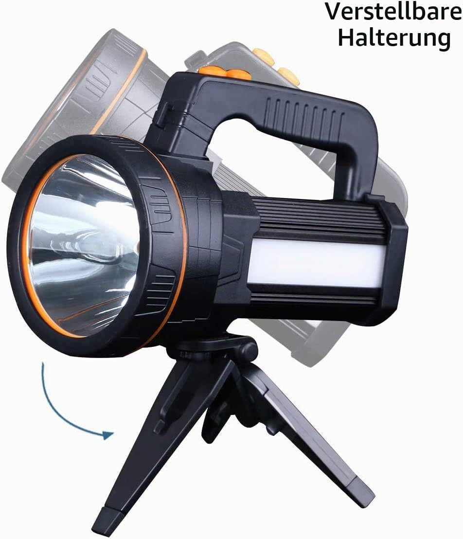 AF-WAN LED Handscheinwerfer 7000 Lumens,LED Taschenlampe,Wiederaufladbare CREE Led Handscheinwerfer