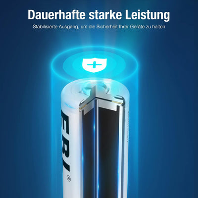 EBL AA AAA Akku Pack 24 Stück - AA Akku 2800mAh 12 Stück mit AAA Akku 1100mAh 12 Stück, 1,2V NI-MH w