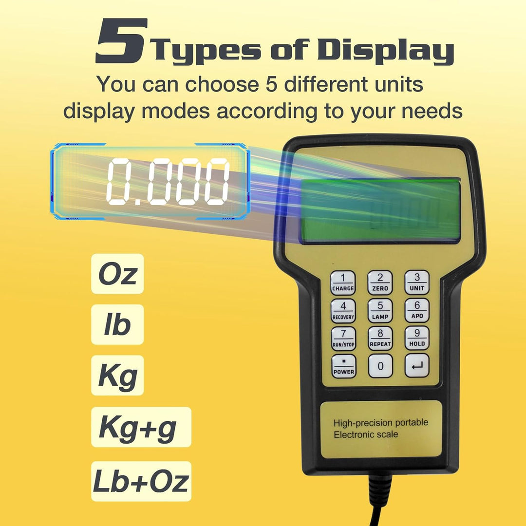 BACOENG Elektronische Kältemittelwaage 100KG Für HVAC, Kältemittel Waage mit hintergrundbeleuchteter