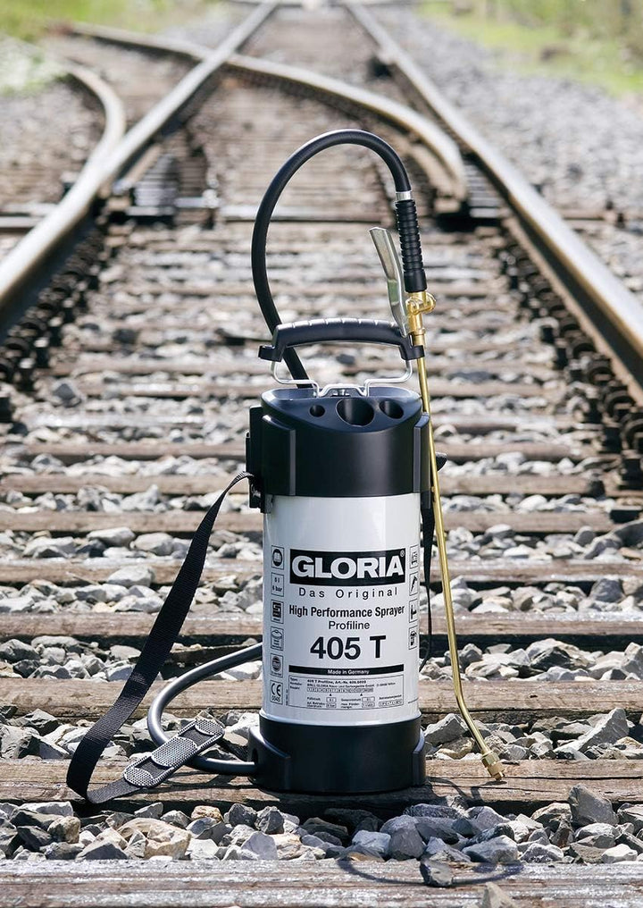 GLORIA Hochleistungssprühgerät 405 T Profiline | 5 L Füllinhalt | Profi-Drucksprüher aus Stahl | Mit