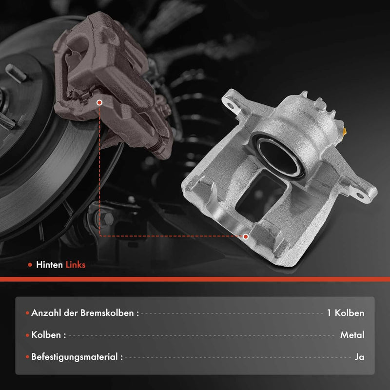 Frankberg Bremssattel Bremszange Vorne Links Kompatibel mit C3 2002-2010 C4 2004-2011 Xsara 1999-201