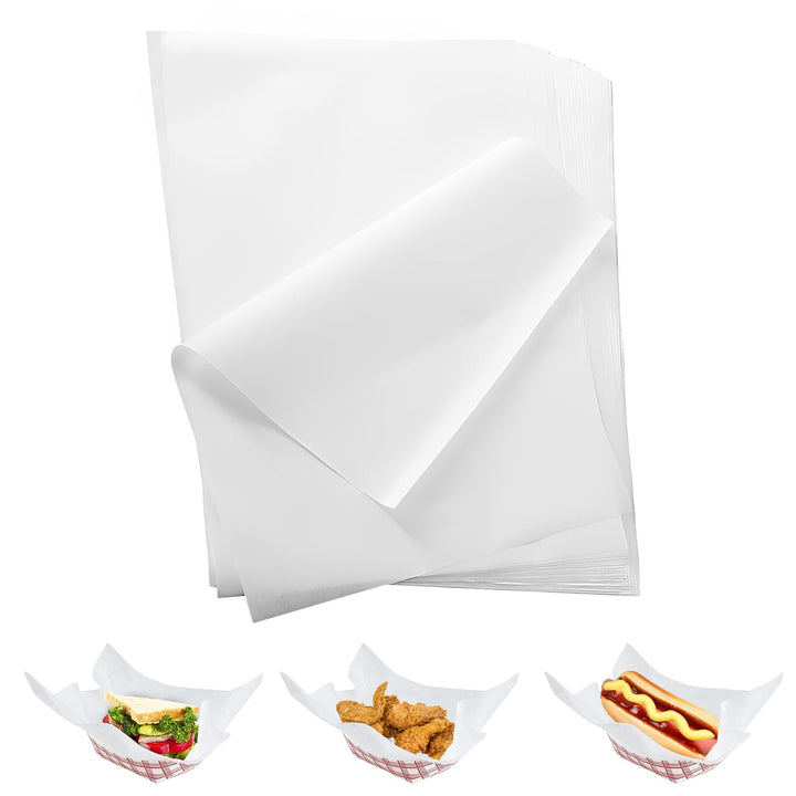 APACALI 500 Blatt Butterbrotpapier, 28x38CM Butterpapier, Käsepapier, Wachspapier für Lebensmittel,