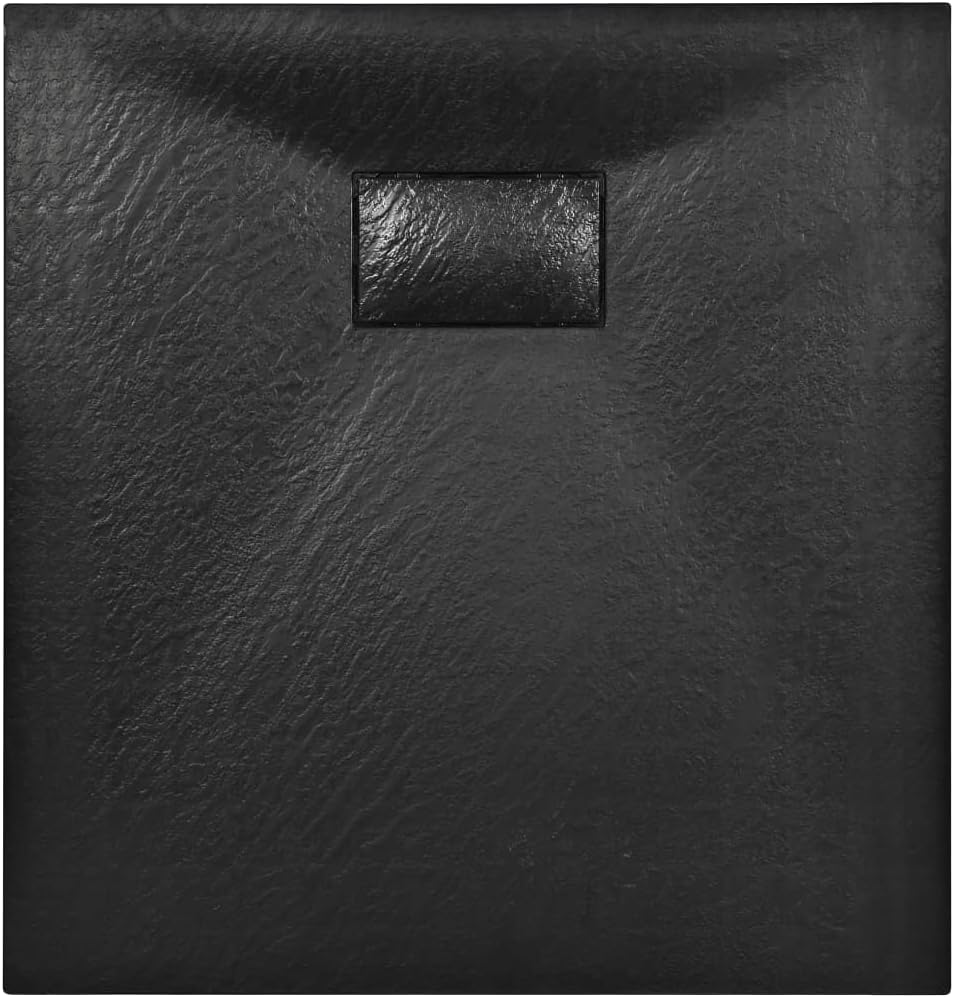 vidaXL Duschwanne SMC schwarz 90x80 cm