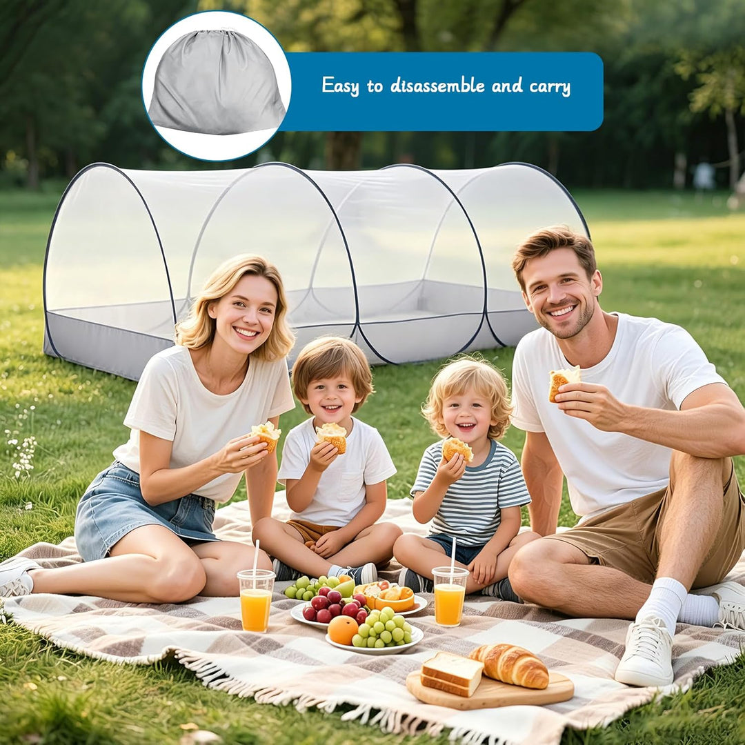 IIRC Moskitonetz Bett Reise – 190 x 90 x 90 cm Pop Up Moskitonetz für Bett, Camping & Zuhause, Faltb