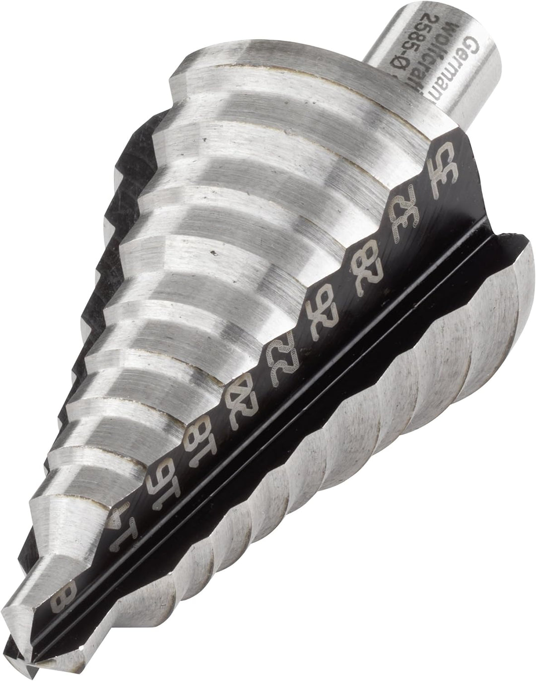 wolfcraft I Stufenbohrer HSS I für stufenweises Aufbohren und Entgraten von Metall und Kunststoff I